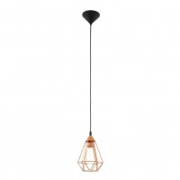 Eglo-Tarbes H/L 1X60W E27 Small / Large Pendant - Copper 